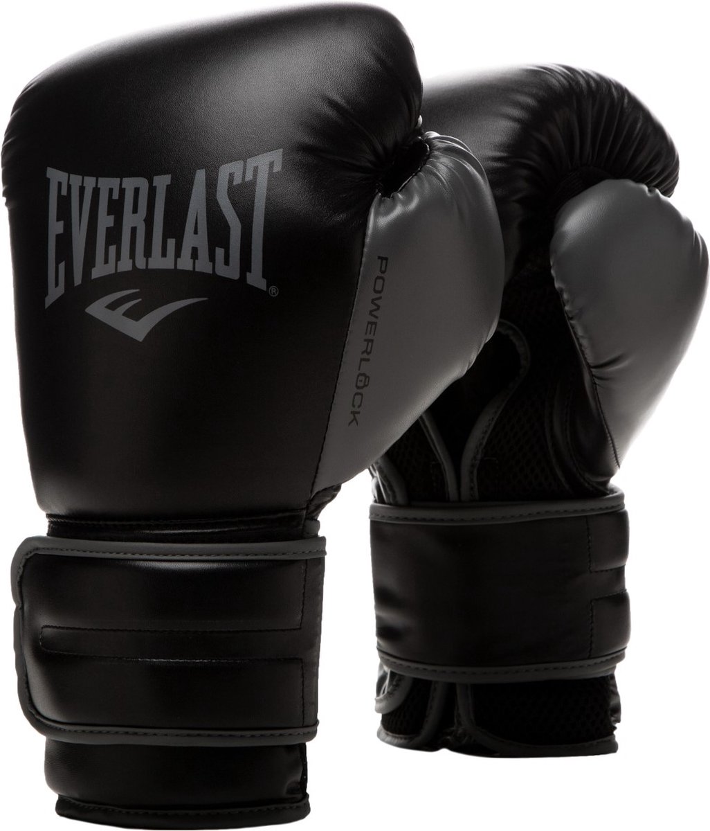Zwarte Everlast bokshandschoenen met Powerlock ontwerp