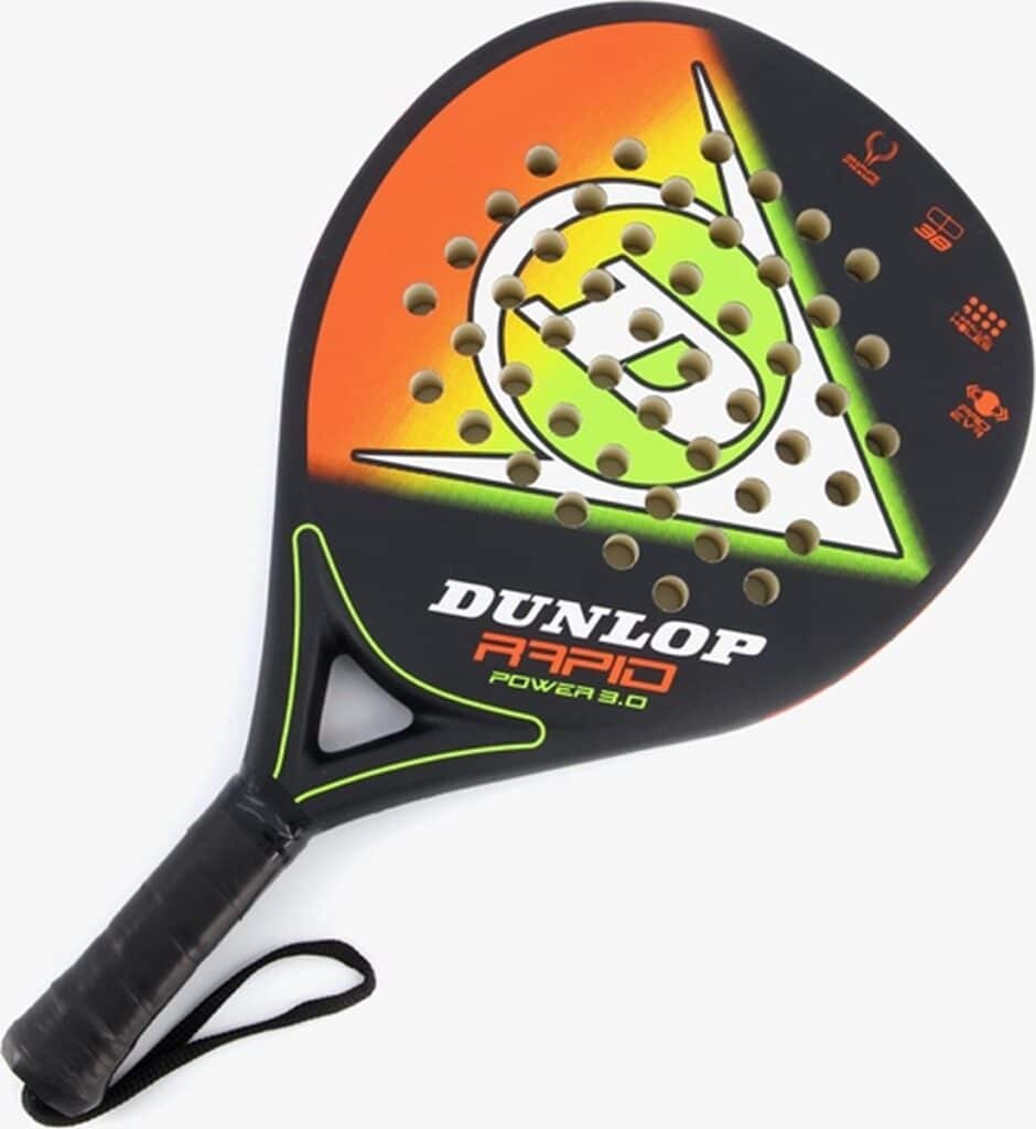 Dunlop padelracket met fel kleurenontwerp