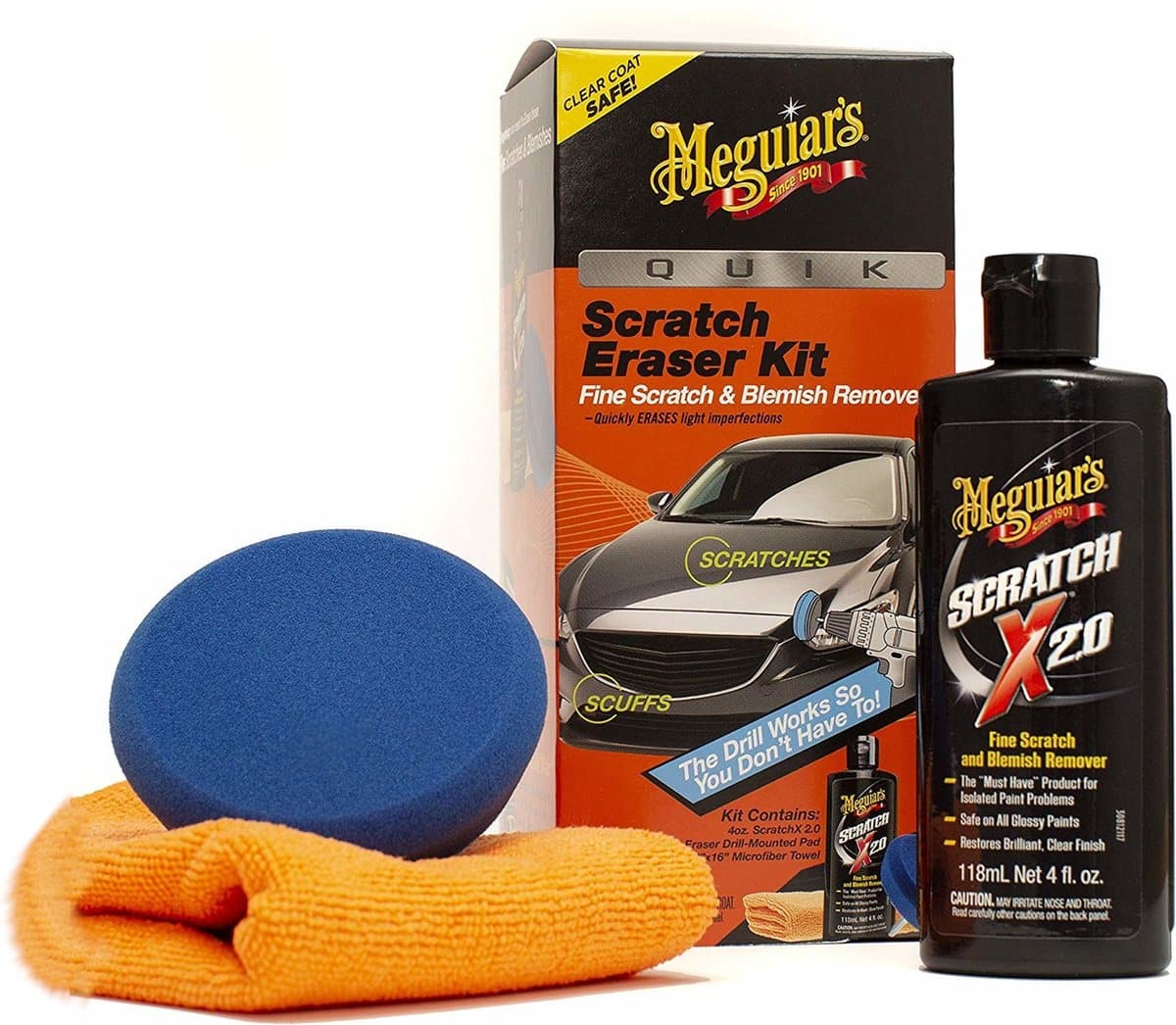 Meguiar's krasverwijderingsset met doek en spons