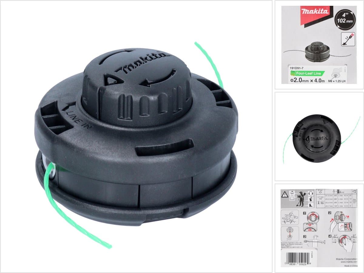 Makita trimmerkop met groene draad