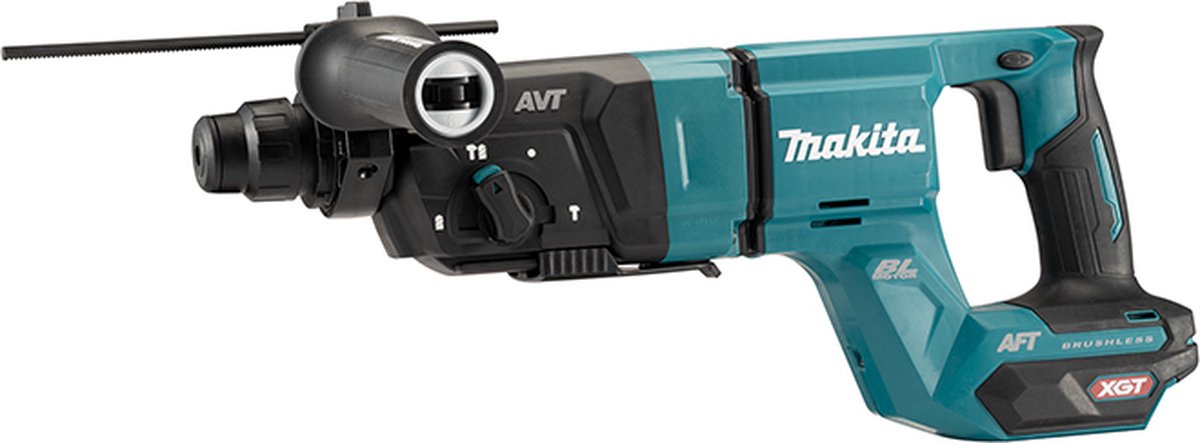 Makita cordless hammer drill in turquoise and black