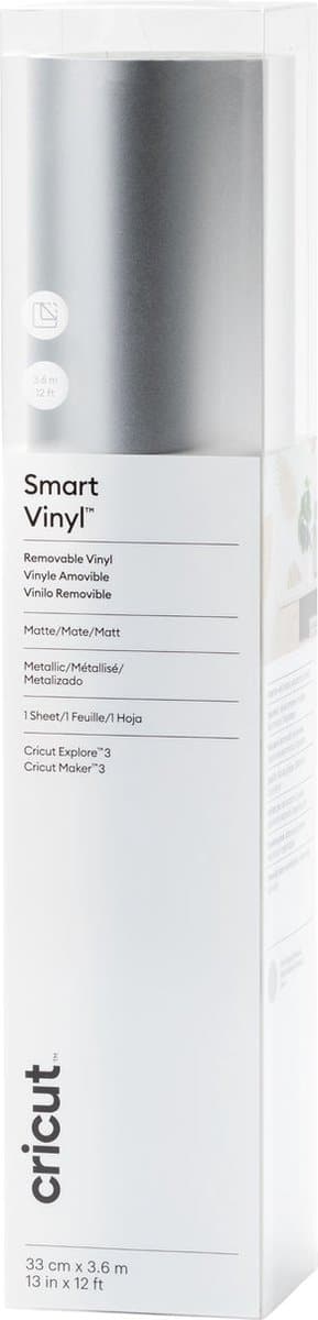 Cricut Smart Vinyl, verwijderbaar, mat, metallic.