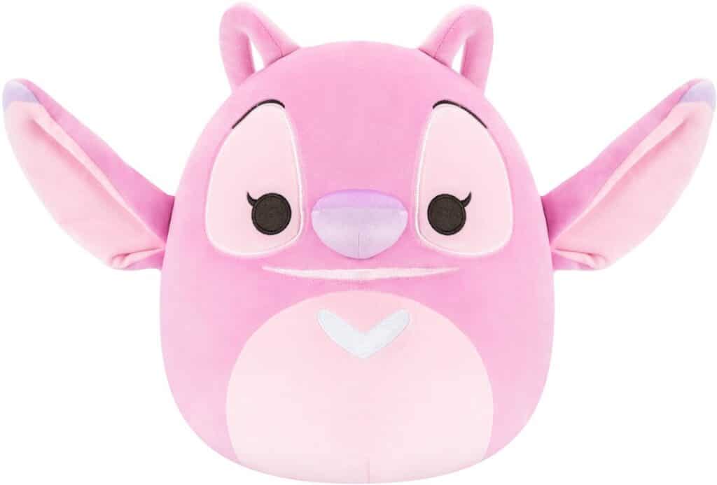 Roze knuffeldier met grote oren en schattig gezicht