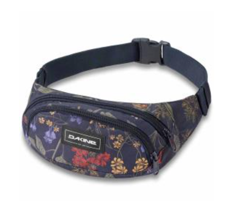 Floral-print fanny pack with an adjustable strap