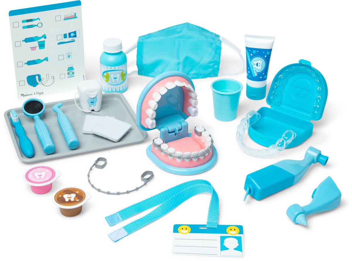Speelgoed tandartsset met gereedschap en accessoires