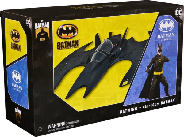 Batman speelgoedset met Batwing en actiefiguur.