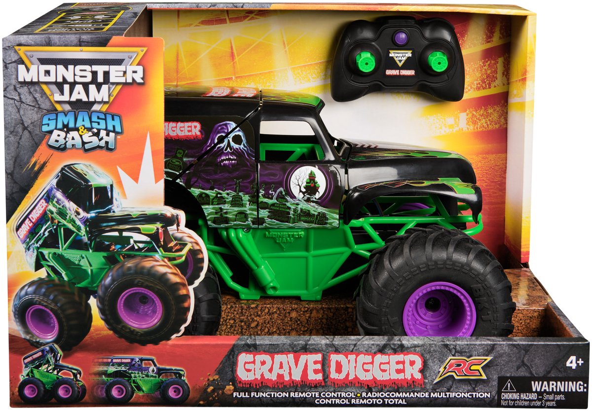 Monster Jam Grave Digger RC monstertruck in doos