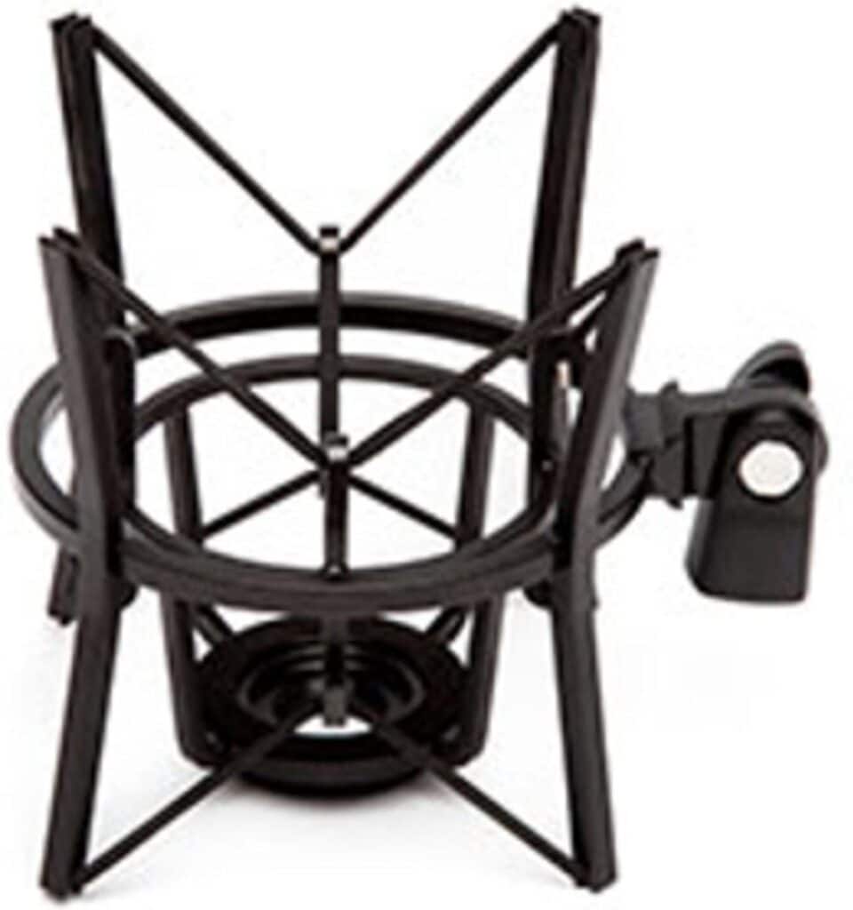 Zwarte microfoon schokdemper voor opname-apparatuur