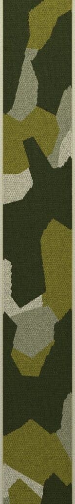 Abstract groen camouflagemotief op langwerpige achtergrond.