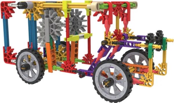 K'NEX modelbouw auto met kleurrijke onderdelen