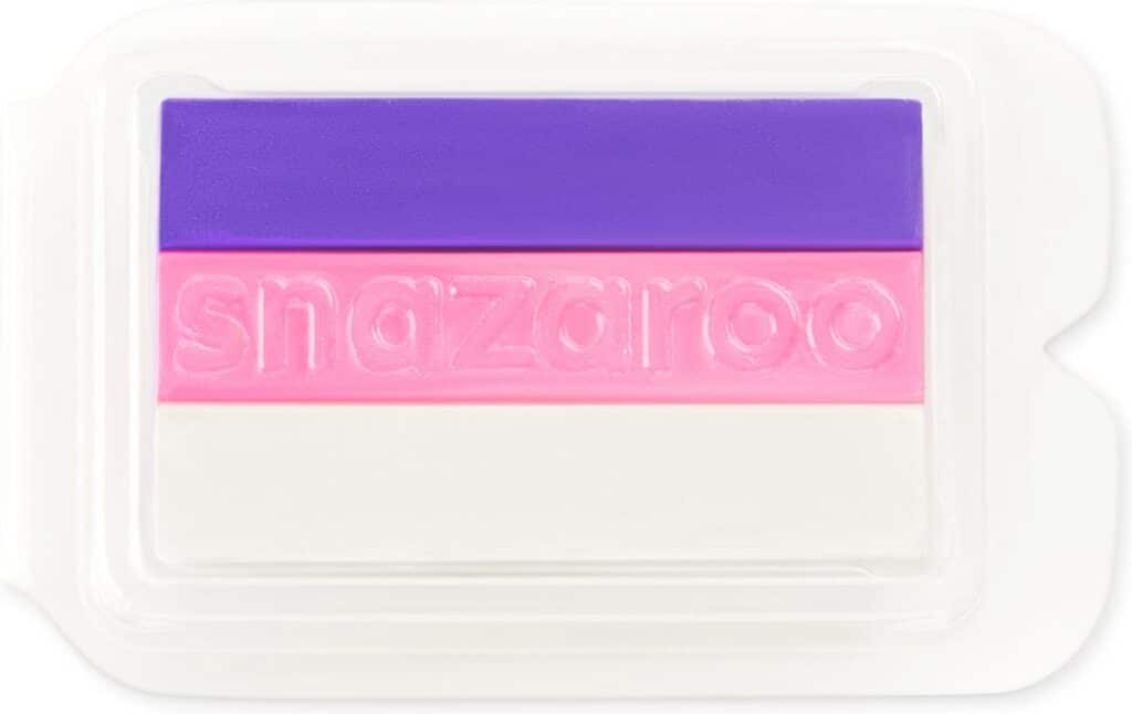 Snazaroo schminkset met paarse, roze en witte kleuren.