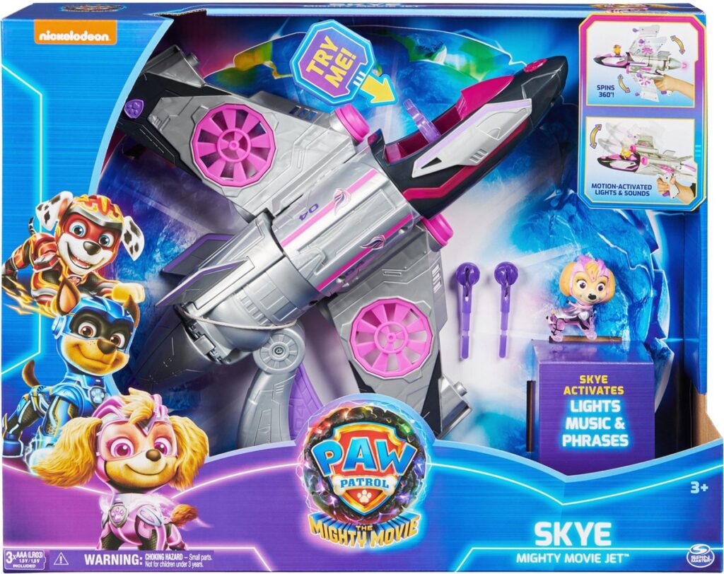 Paw Patrol Skye vliegtuig speelgoed met licht en geluid.
