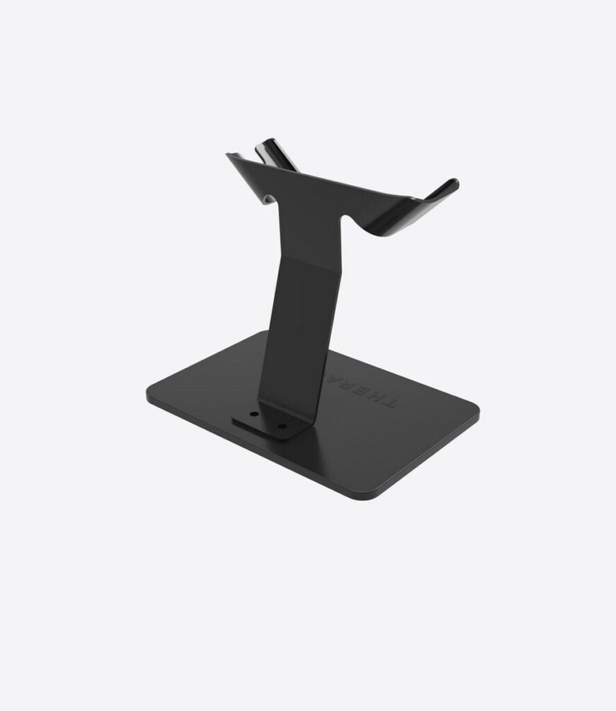 Zwart metalen standaard voor installatie