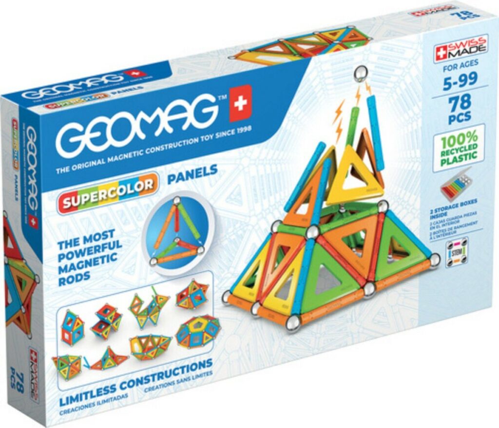 Geomag Supercolor bouwset 78 stuks magnetisch speelgoed
