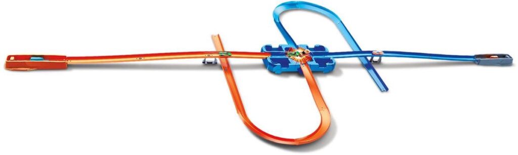 Speelgoed racebaan met looping en bochten