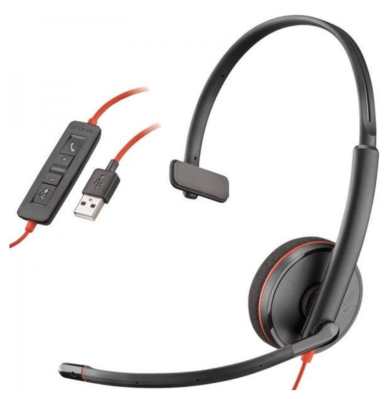 poly backwire c3210 usb a office headset