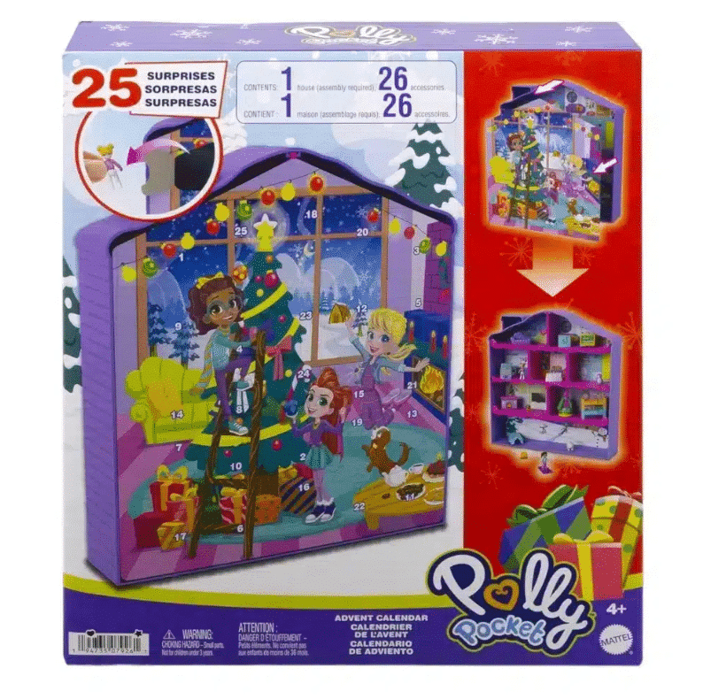 Polly Pocket adventskalender met 25 verrassingen