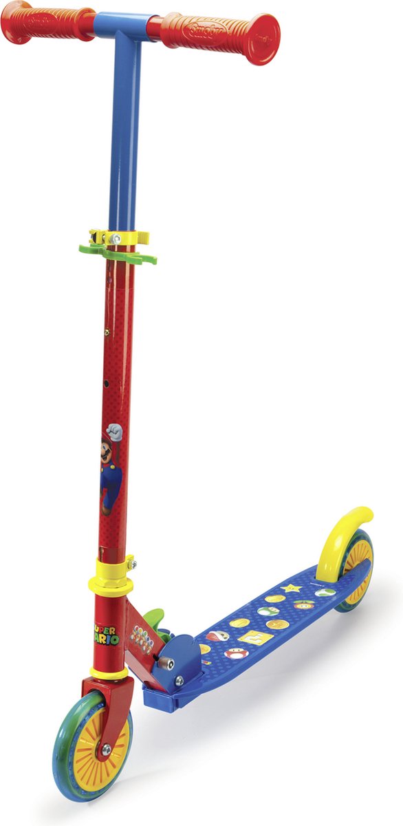 Kindertrots met Mario-thema, kleurrijk ontwerp.