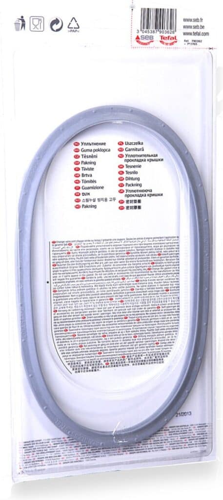 Verpakking Tefal afdichtring voor snelkookpan