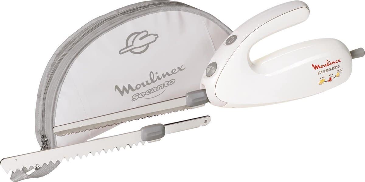 Elektrisch mes met verwisselbare messen en draagtas