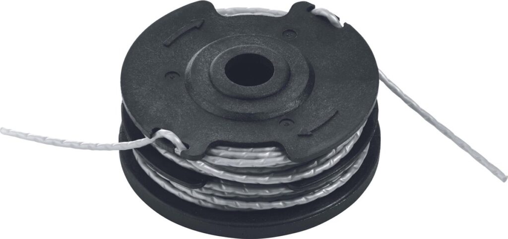 Vervangspoel voor grastrimmer, zwart en wit draad