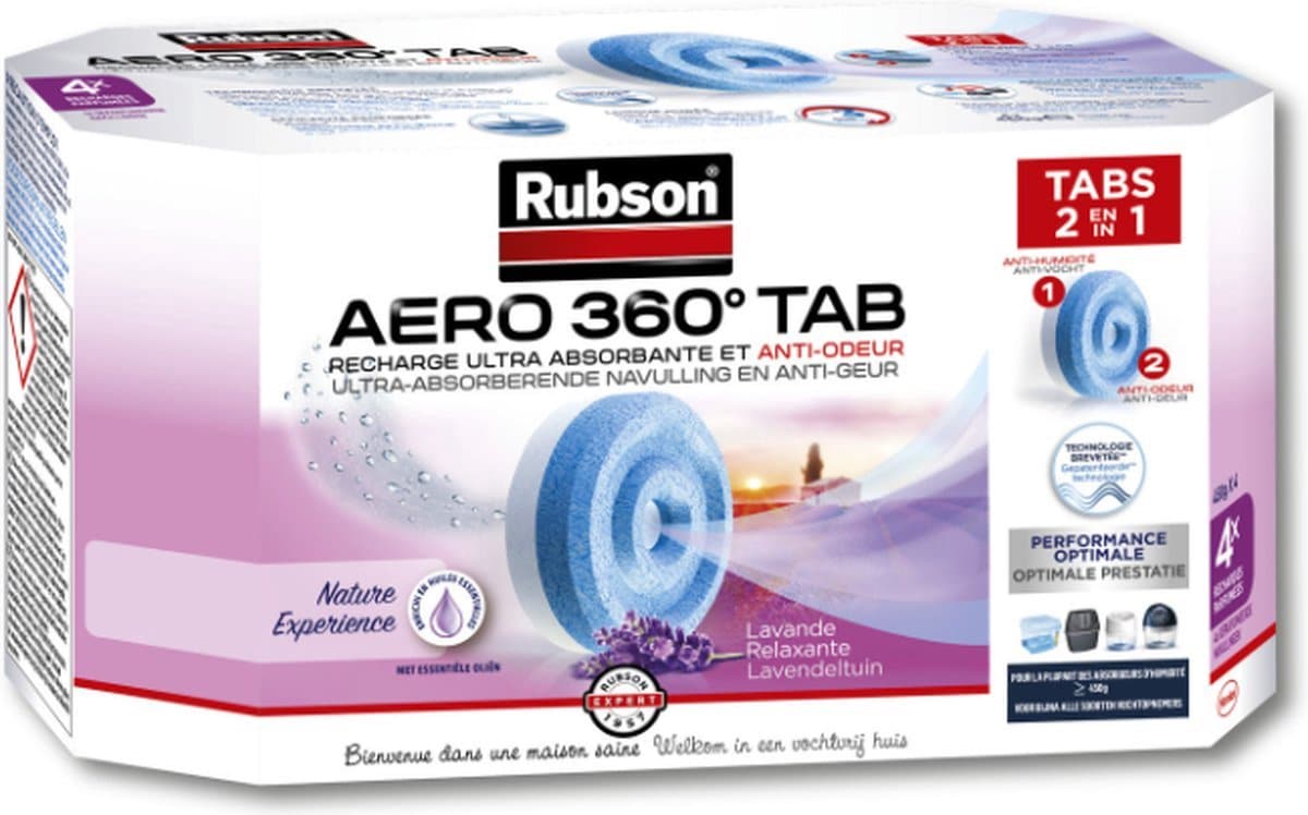 Rubson Aero 360° tab, anti-geur en vocht.