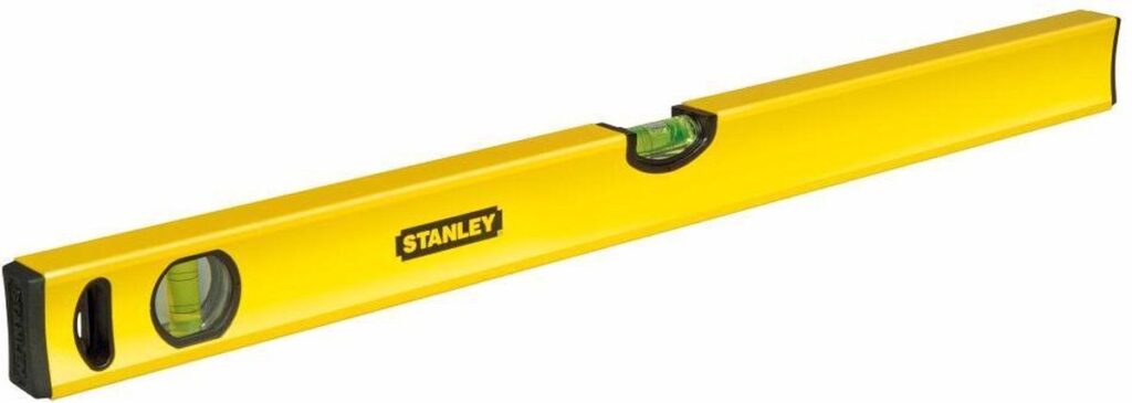 Gele Stanley waterpas met libellen