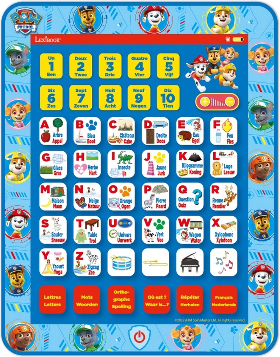 Educatief speelgoed met Paw Patrol thema