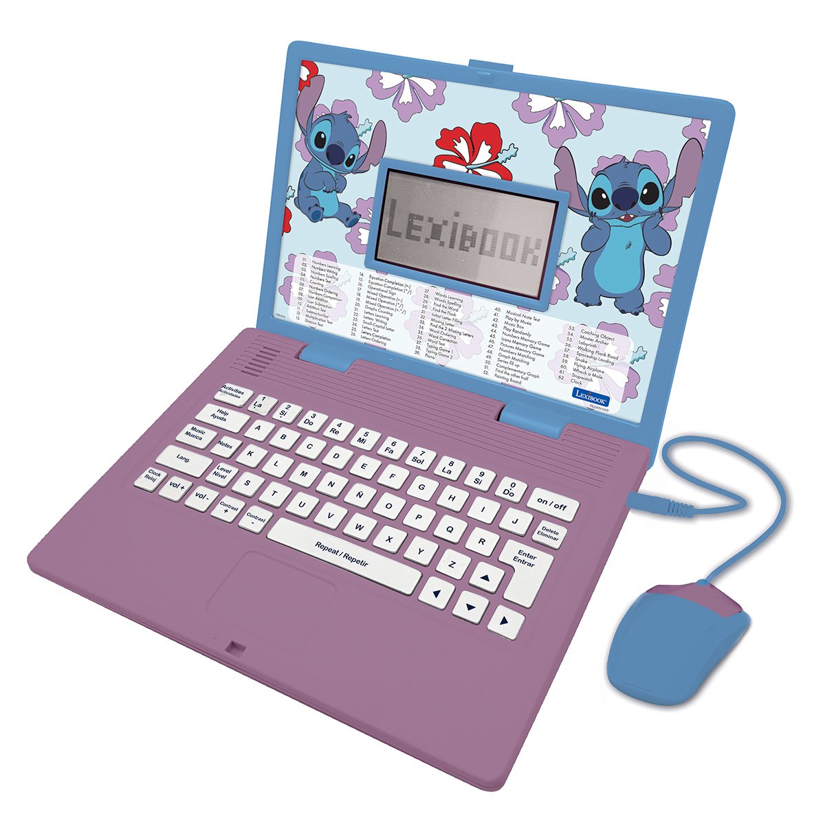 Kinder laptop met Stitch en muis
