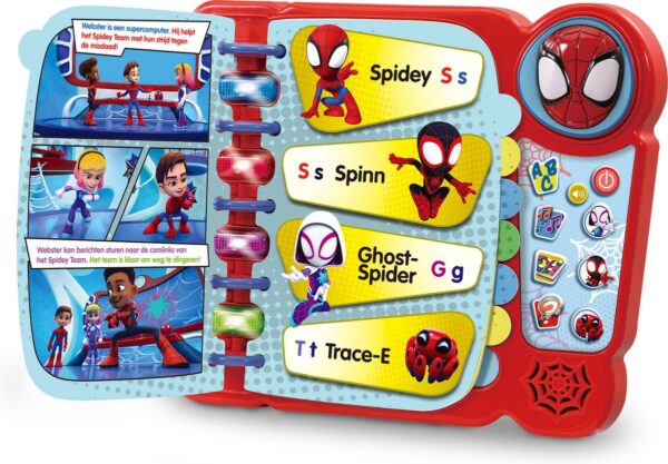 Interactief boek met Spidey en vrienden.