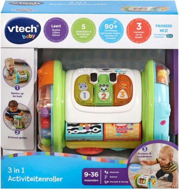 VTech baby 3-in-1 activiteitenroller speelgoed.