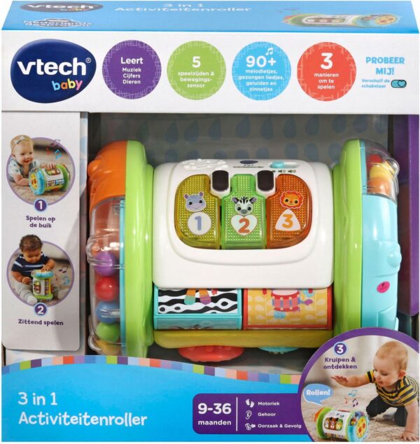 VTech Baby 3-in-1 activiteitenroller speelgoed.