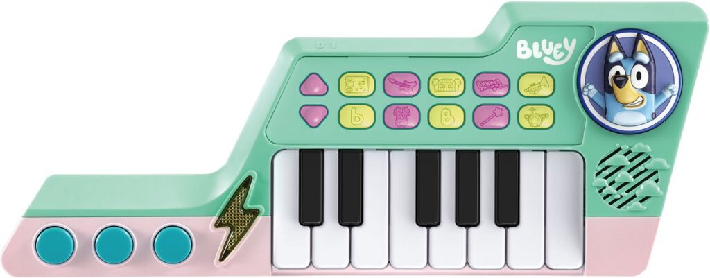 Kleurrijk kinderkeyboard met cartoon opdruk