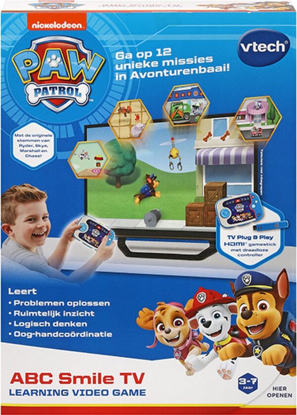 Paw Patrol educatief videospel voor kinderen.