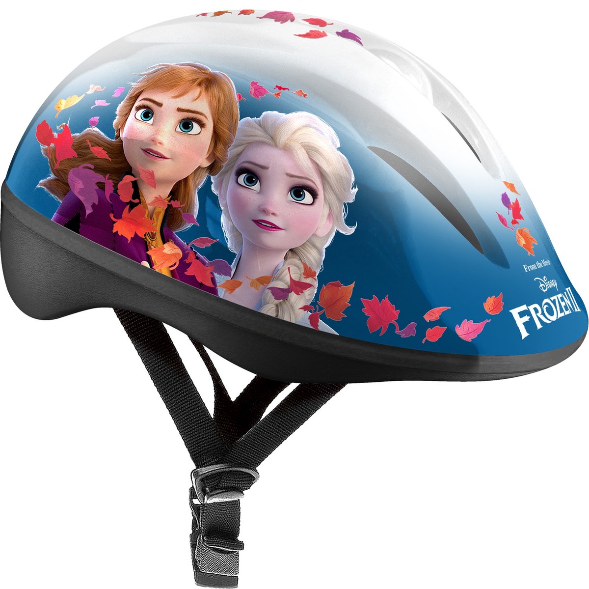 Children's Bike Helmet Featuring Anna and Elsa from Frozen