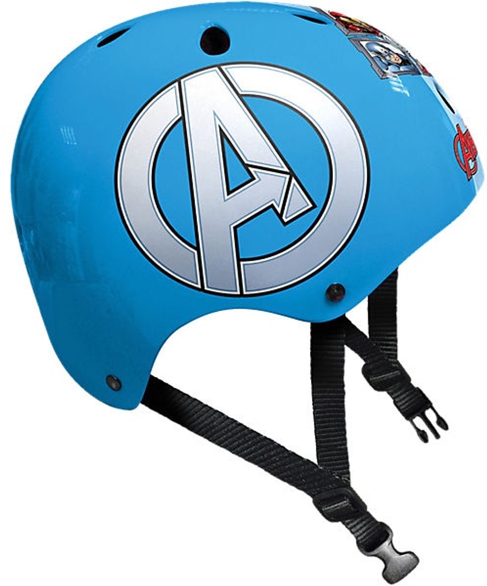 Blauwe helm met Avengers-logo