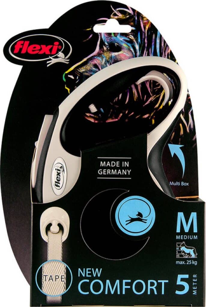 Flexi hondenriem New Comfort voor medium honden