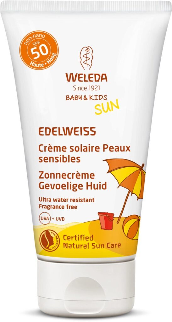 Weleda zonnescherm voor gevoelige huid.