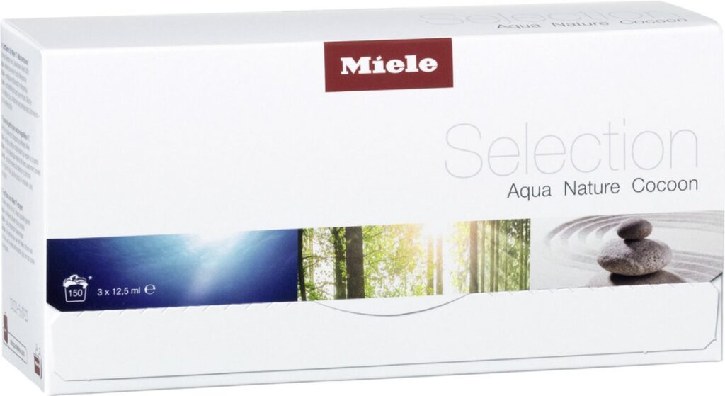 Miele Selection geurflacons Aqua Nature Cocoon verpakking