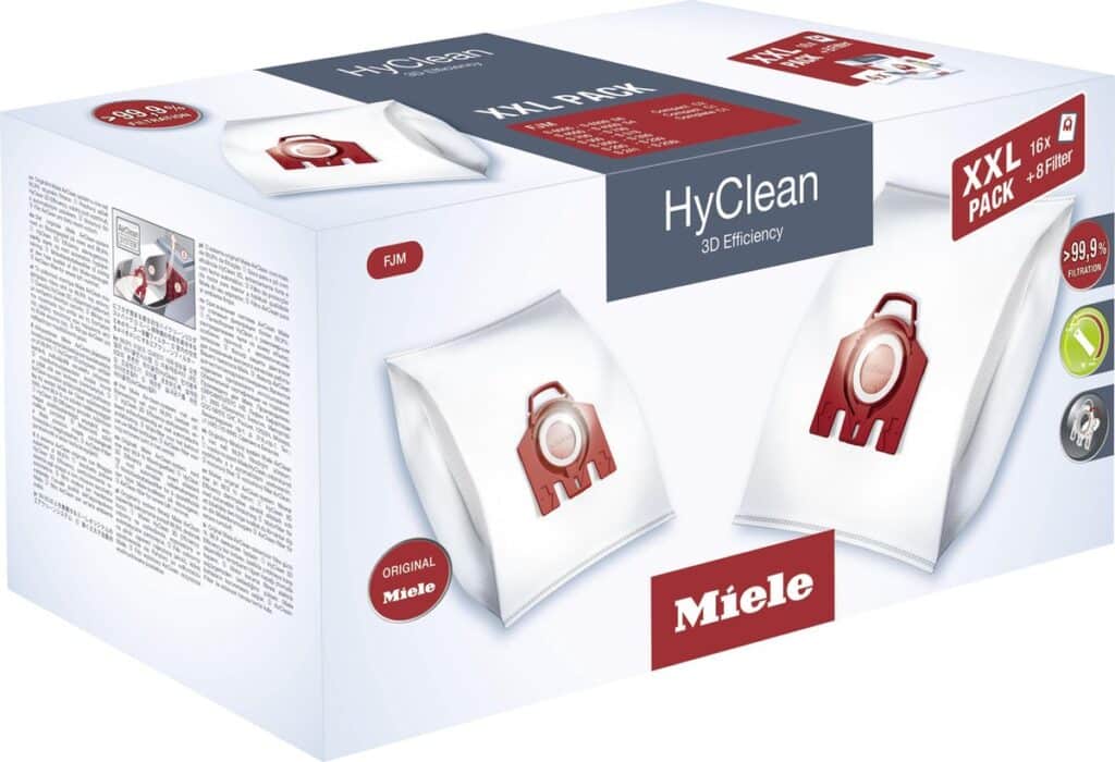 Miele HyClean stofzuigerzakken verpakking, XXL pack