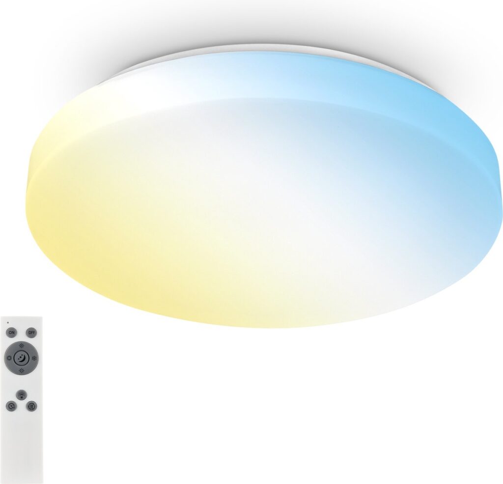 LED plafondlamp met afstandsbediening in kleuren verlichting.
