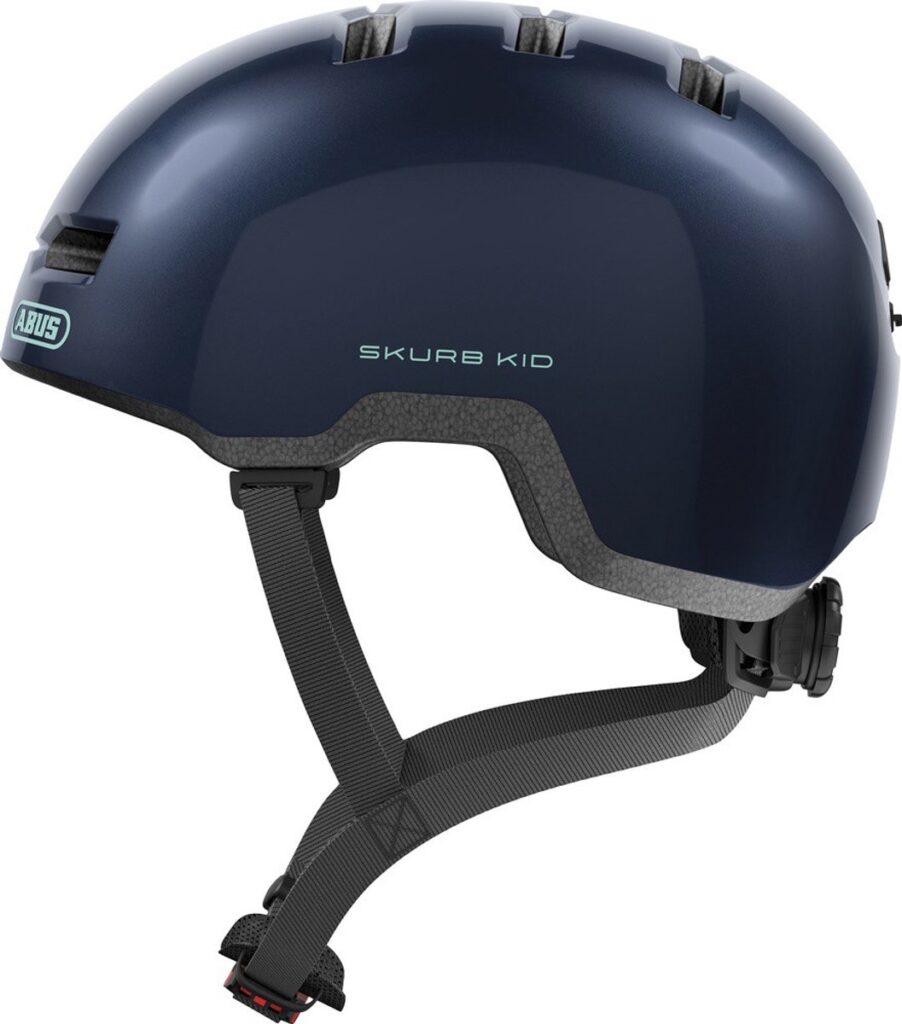 Donkerblauwe ABUS Skurb Kid kinderhelm