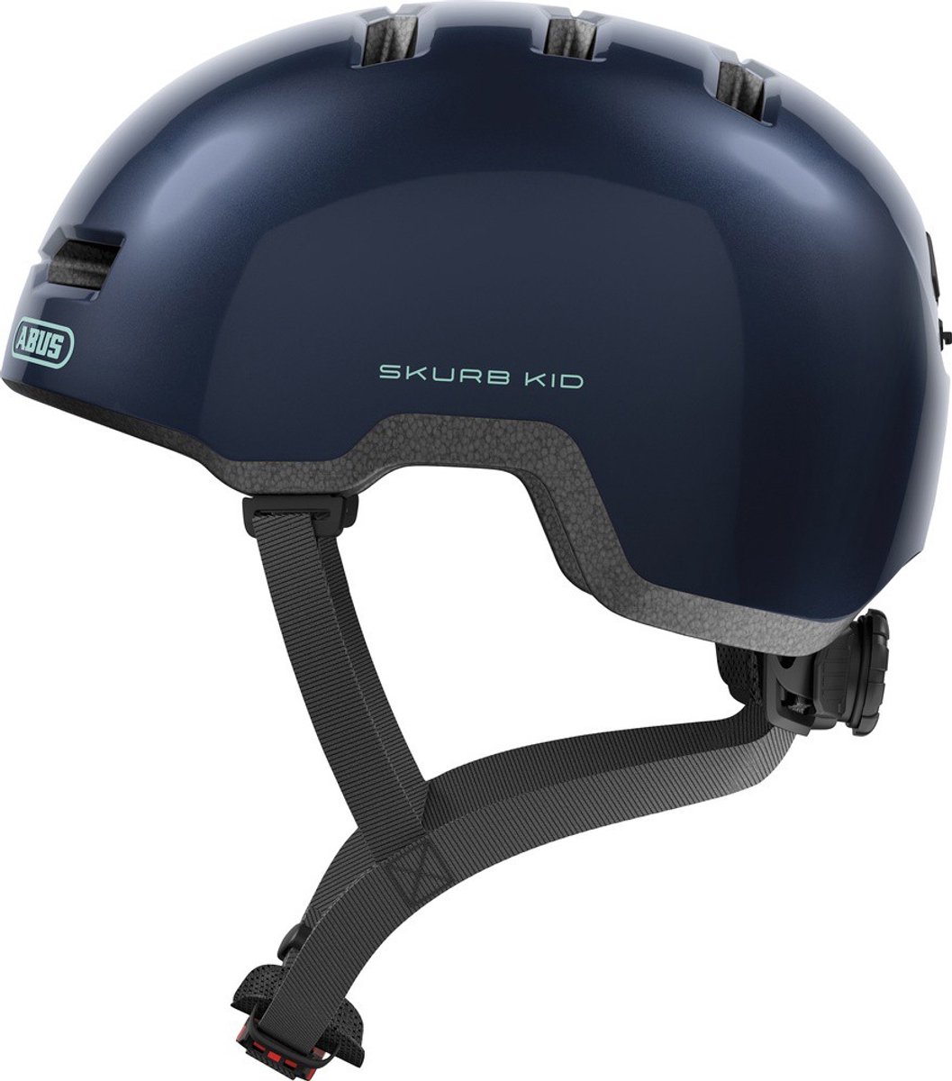 Donkerblauwe ABUS Skurb Kid kinderhelm