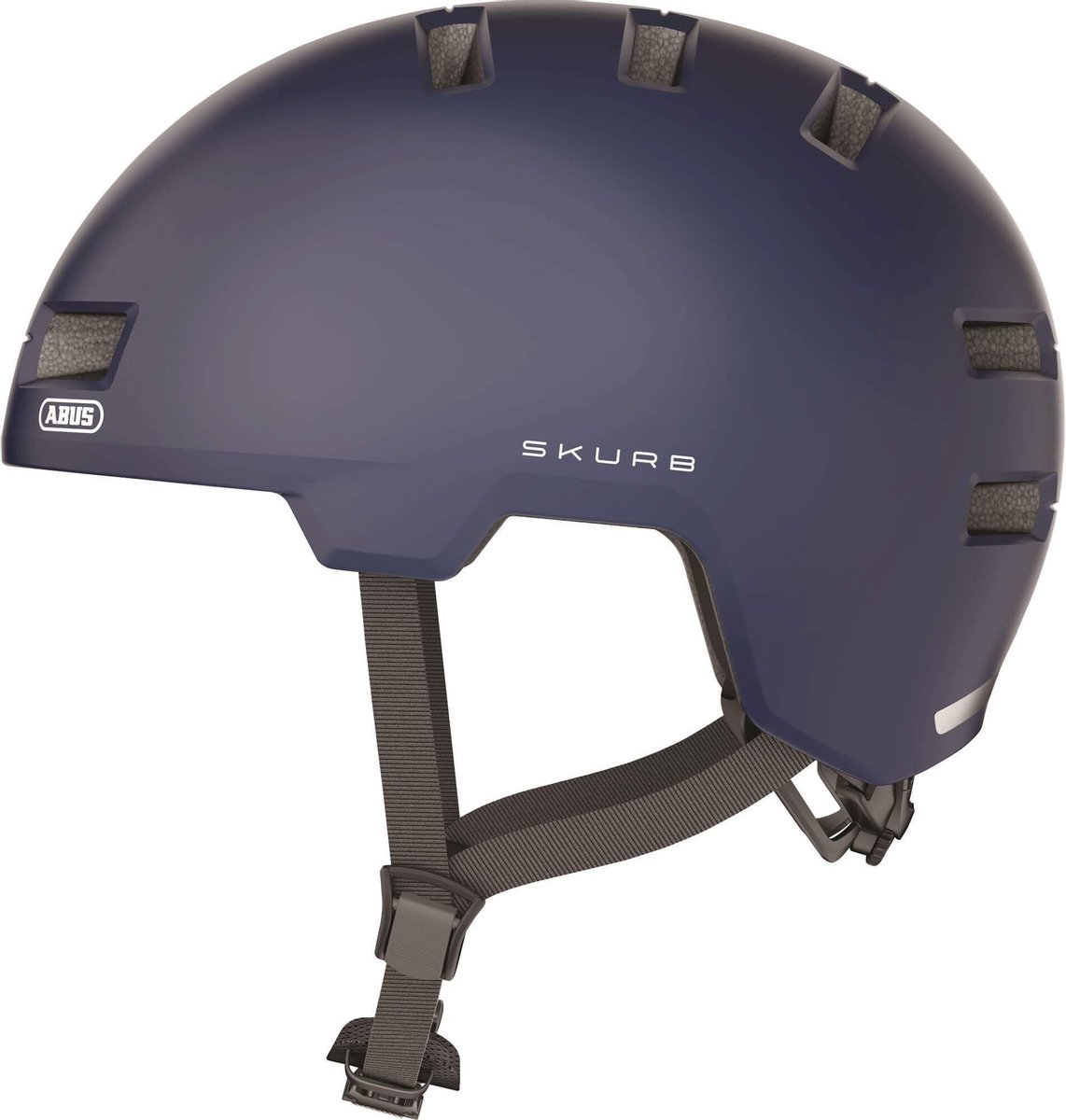 Casque de vélo ABUS Skurb bleu avec ouvertures d'aération
