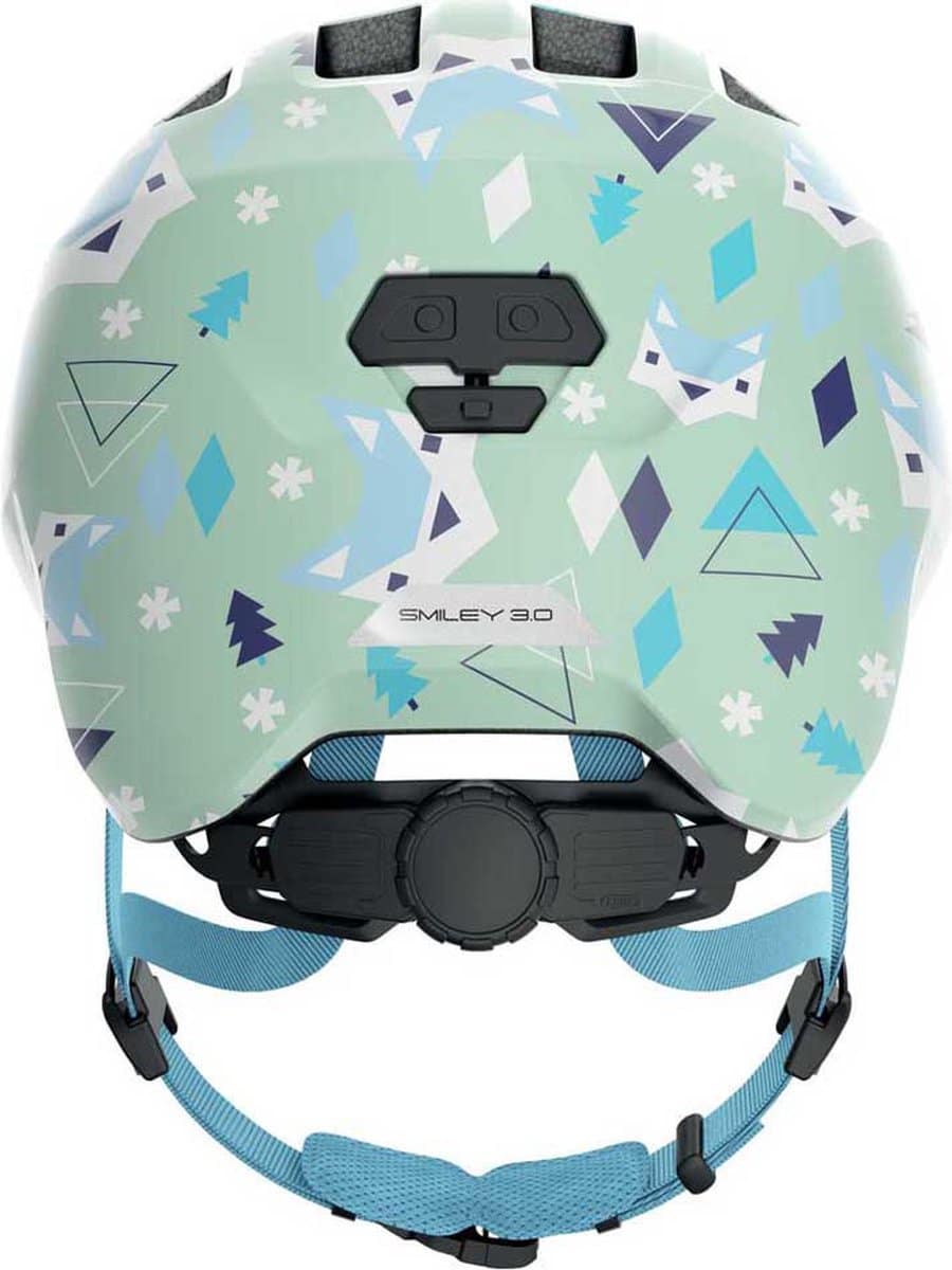 Groene fietshelm met speels design