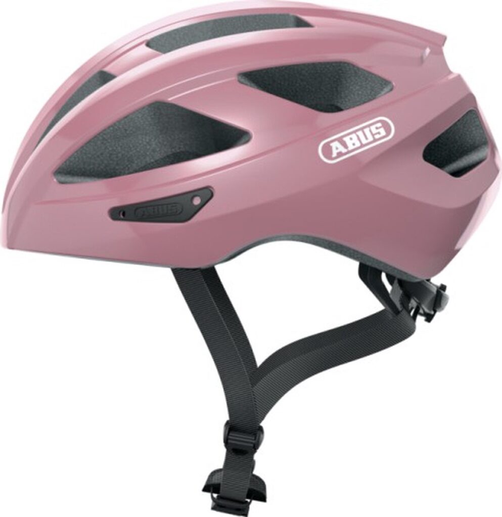 Casque de vélo ABUS rose avec des ouvertures d'aération