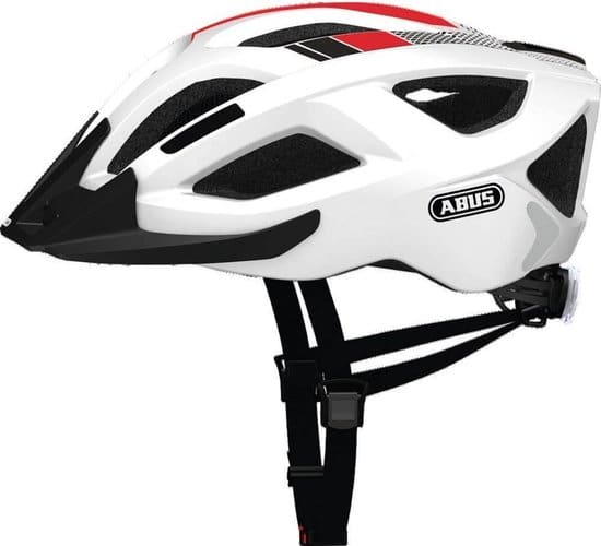 helm abus aduro 2.0 race white l (58 62cm) 72551