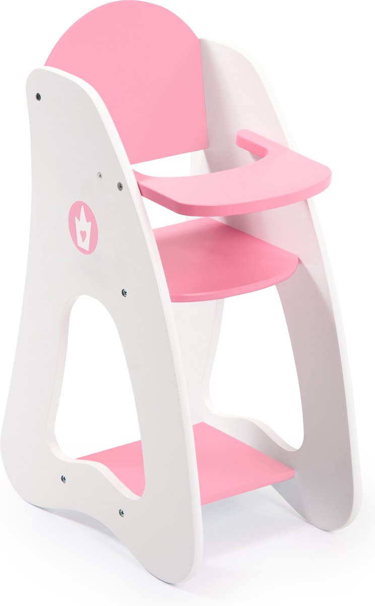 Roze en witte kinderstoel
