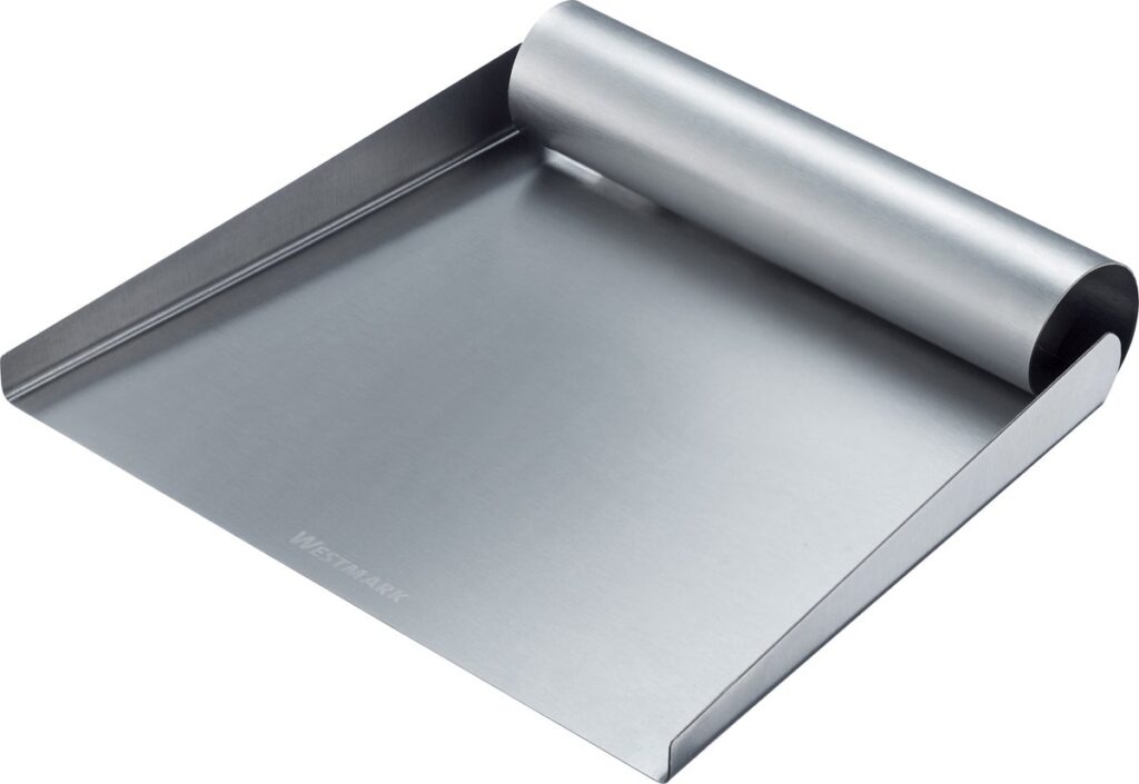 RVS bakplaat met opstaande randen