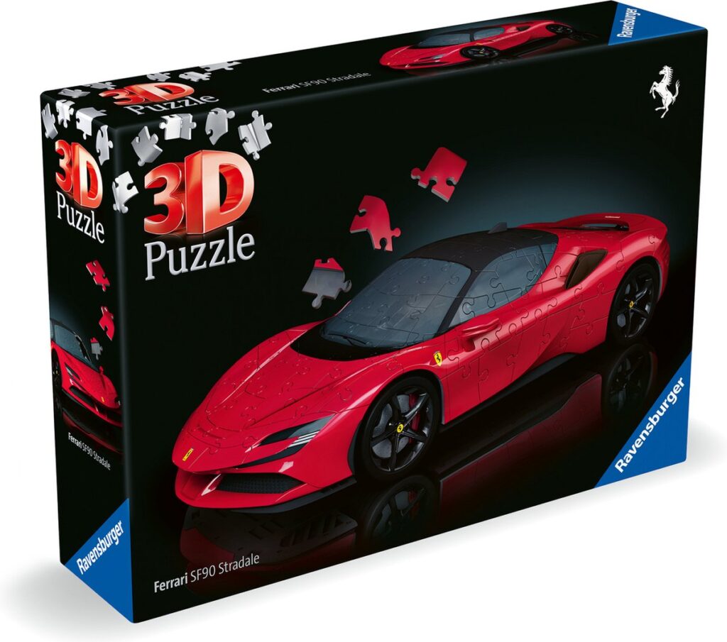 Box of 3D Ferrari SF90 Stradale Puzzle